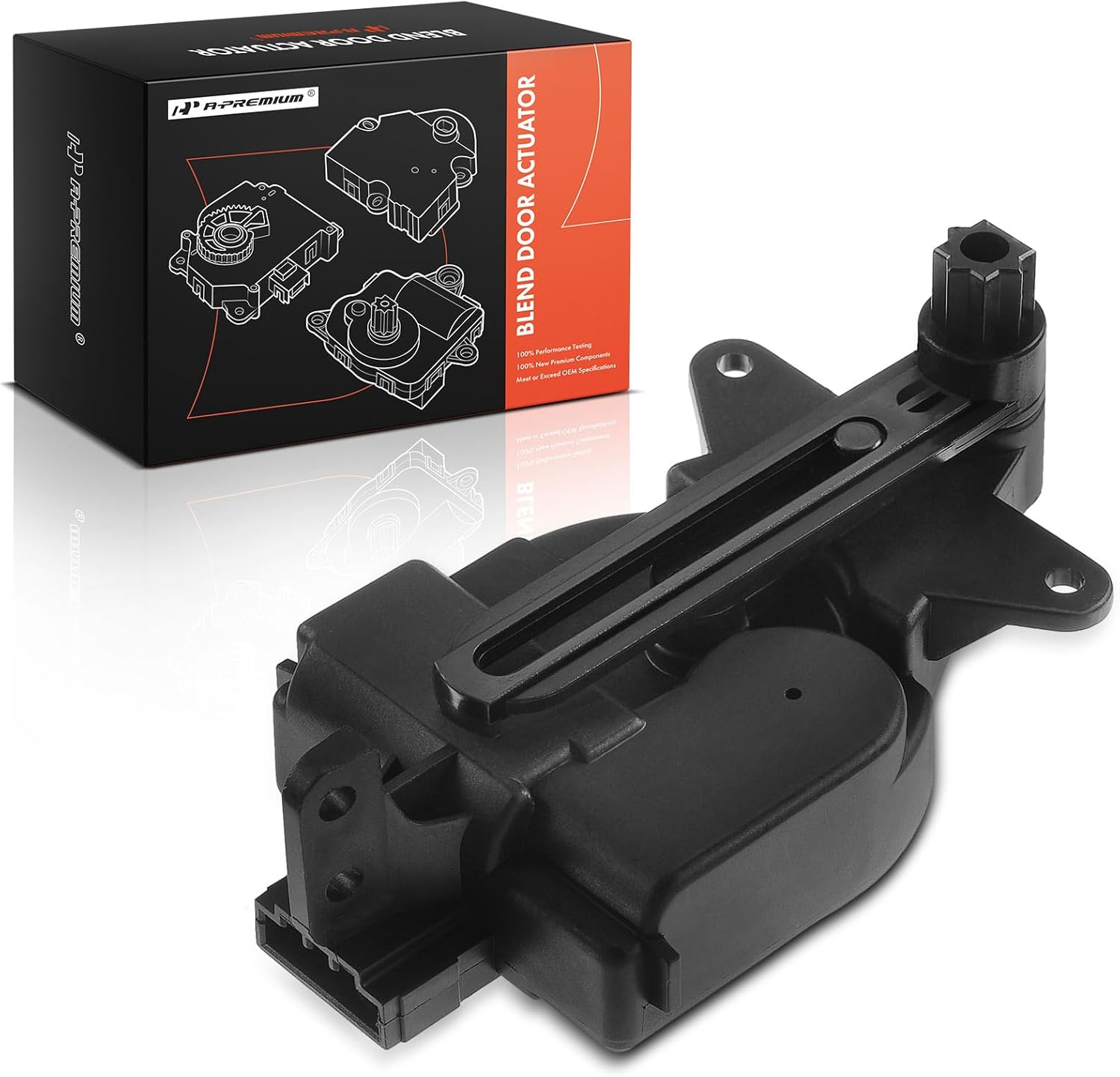 A-Premium HVAC Heater Blend Door Actuator, Compatible with Volkswagen Jetta 1999-2010, Beetle 1998-2010, Passat 1998-2005 & Audi A4, A4 Quattro, S4, Main, Recirculation Actuator, Replace# 1J0-907-511