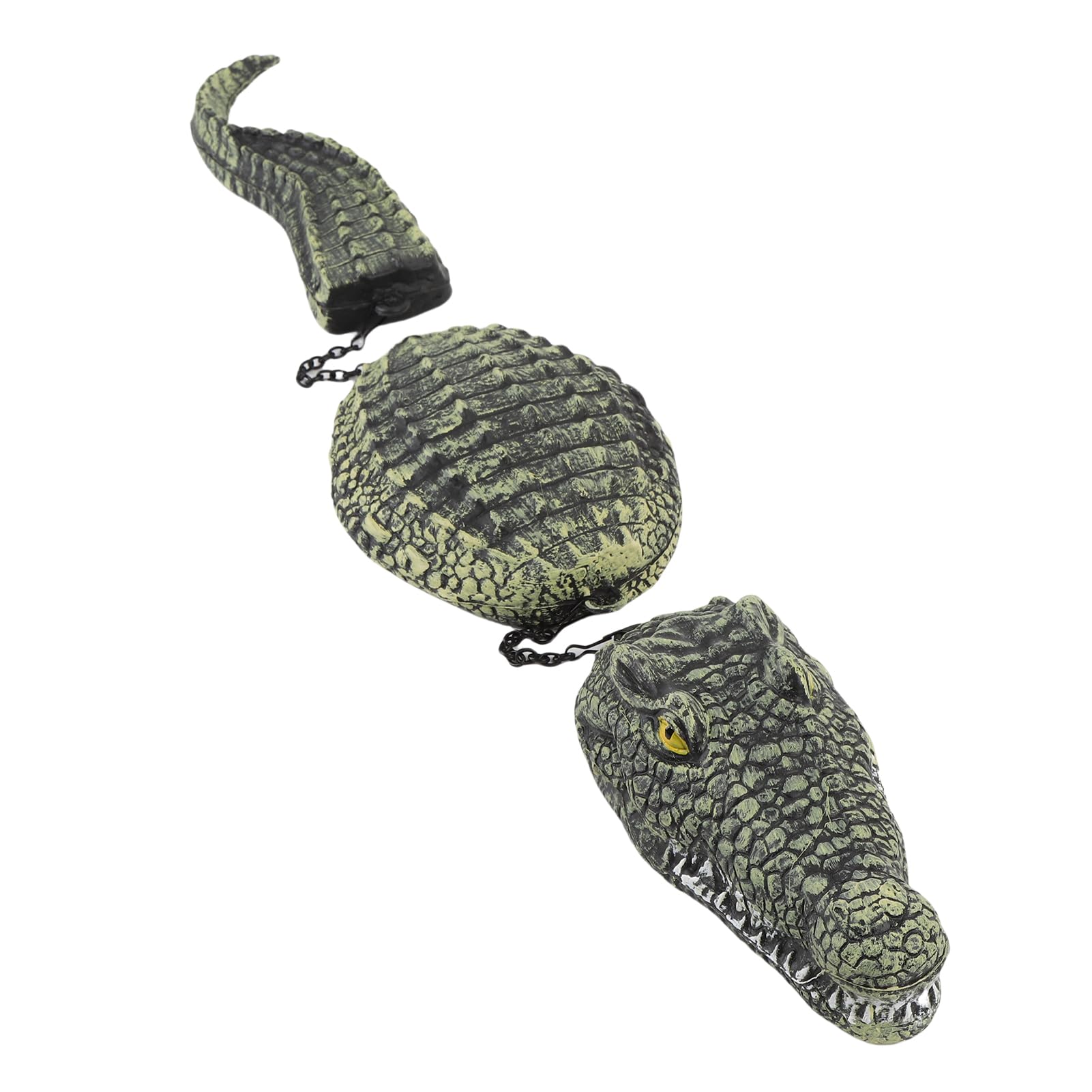 VBESTLIFE Pond Floating Alligator Head, 34 Pollici di Esterno Fluttuanti Coccodrilli Finti, Testa di Coccodrillo per Decorazioni, per Stagni, Giardini, Patio, Parchi