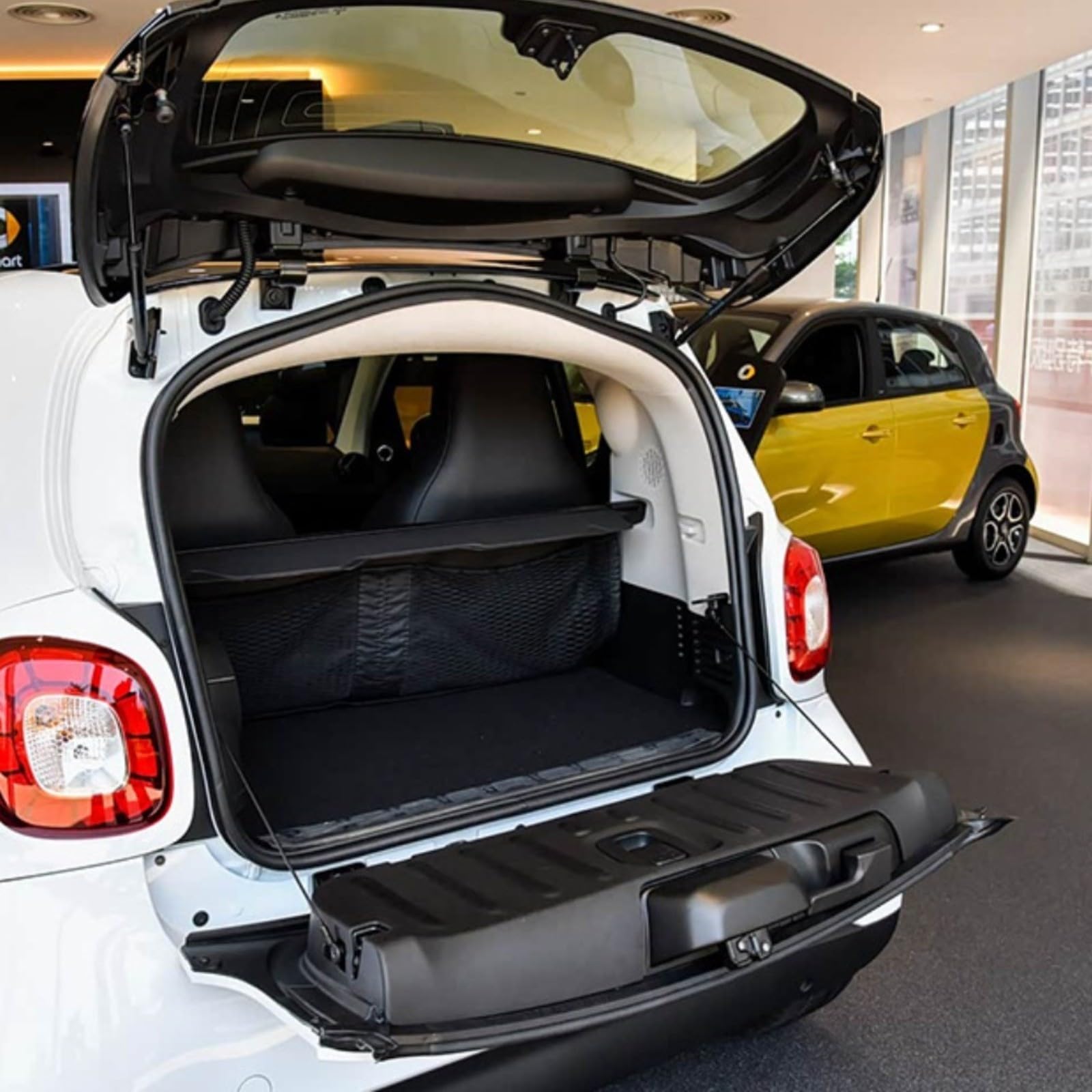 Copertura per portellone posteriore, compatibile con Mercedes Smart per Fortwo W453 2015-2022, ricambio per bagagliaio posteriore, in plastica ABS, nero, OE A4537401500