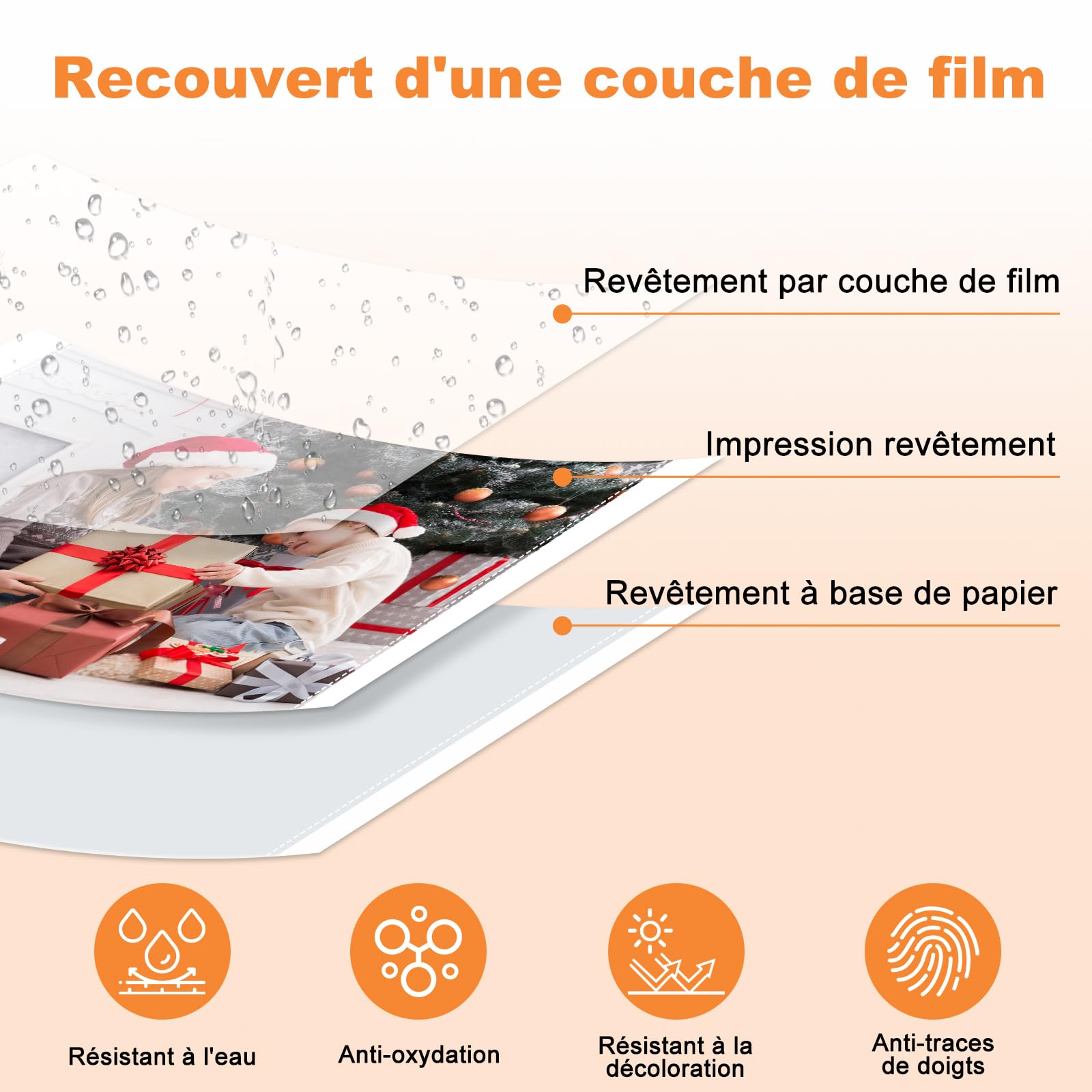Hehua Compatible pour Canon KP-108IN Papier Photo et Cartouche, 10x15cm