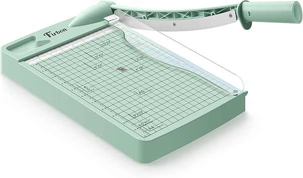 Firbon 12" Guillotine Paper Cutter, Heavy Duty 12-Sheet Capacity Trimmer