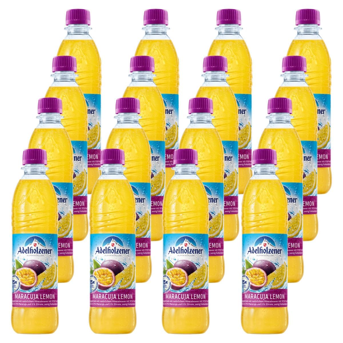 Adelholzener Maracuja Lemon 16 Flaschen je 0,5l inkl Mehrweg Pfand