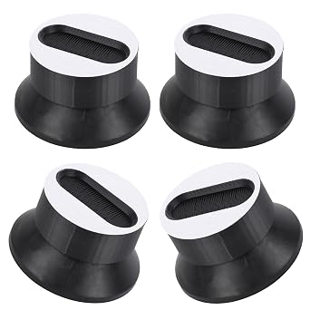 4 Anti-Vibration Legs for Bambu Lab A1/A1 Mini 3D Printer, Silicone 3D Printer Shock Absorption Pads to Minimize Vibration and Improve Printing Quality Black