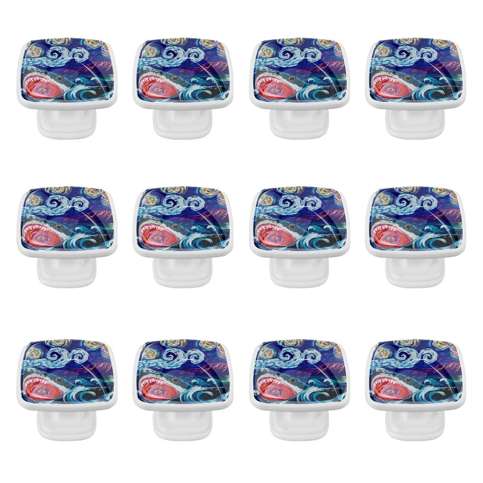 Boutons de tiroir requin dessin animé pour décorer la chambre enfant