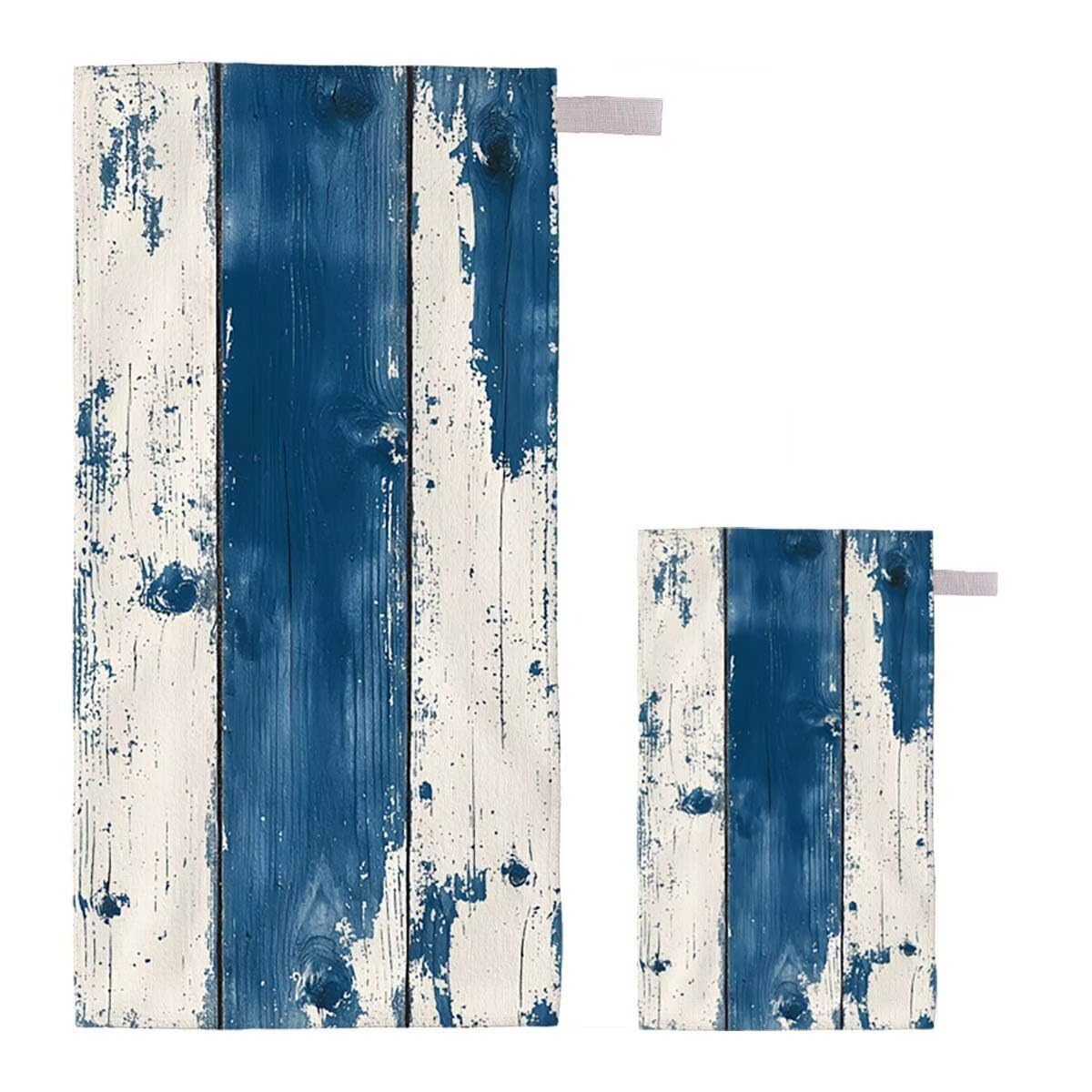Toalla de Playa Grande 220x100cm/35x70cm, Juego de 2 Toalla Microfibra XXL de Antiarena, Toallas Playa Suave Ligera, Absorbente Secado Rápido, Beach Towel Viaje, Regalo Mujer Hombre (Sencillez) J-43