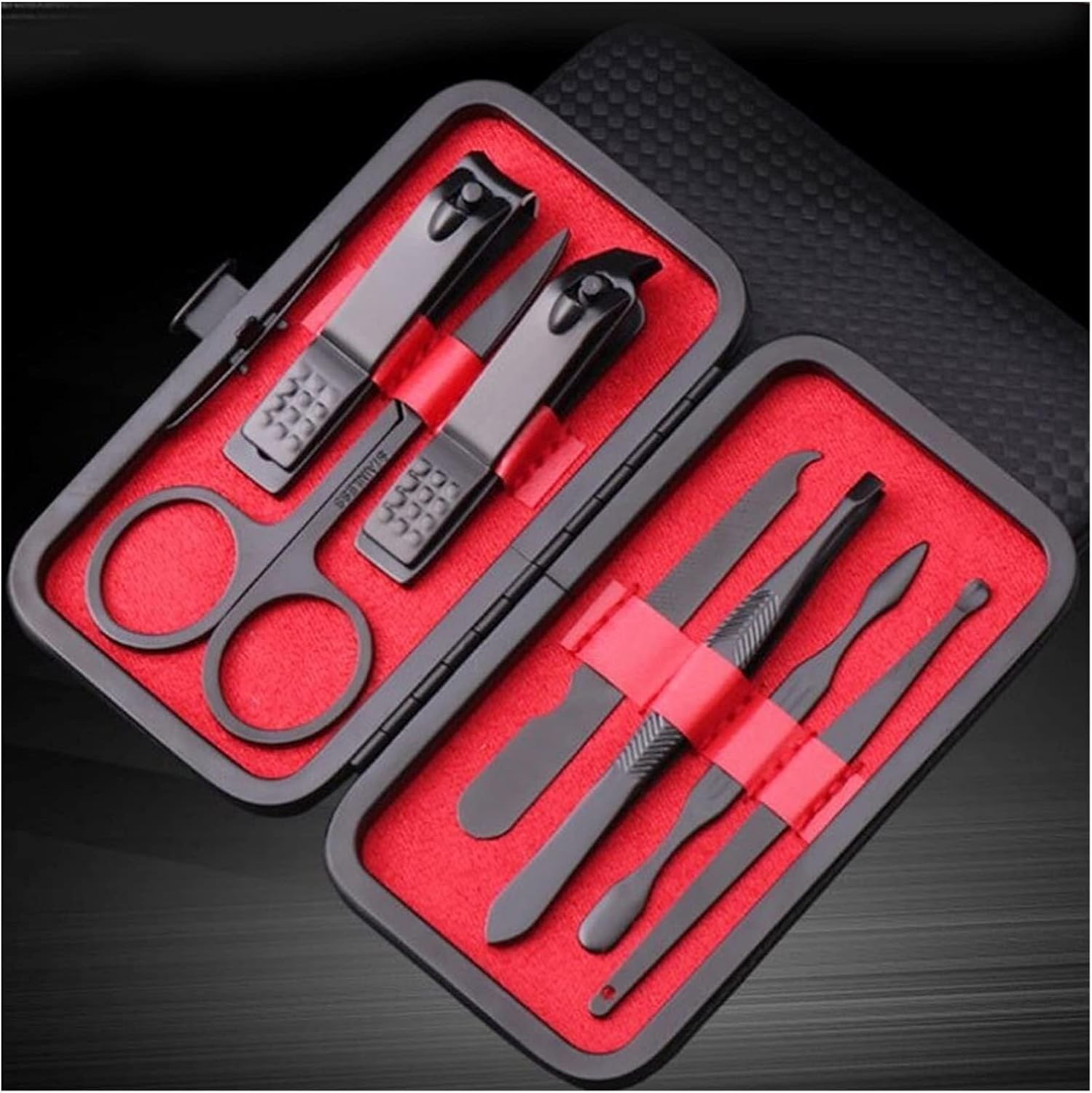 15-Piece Manicure Set, Stainless Steel Nail Clippers & Grooming Kit, Includes 7-15 Tools for Hand & Foot Care, Portable Travel Case