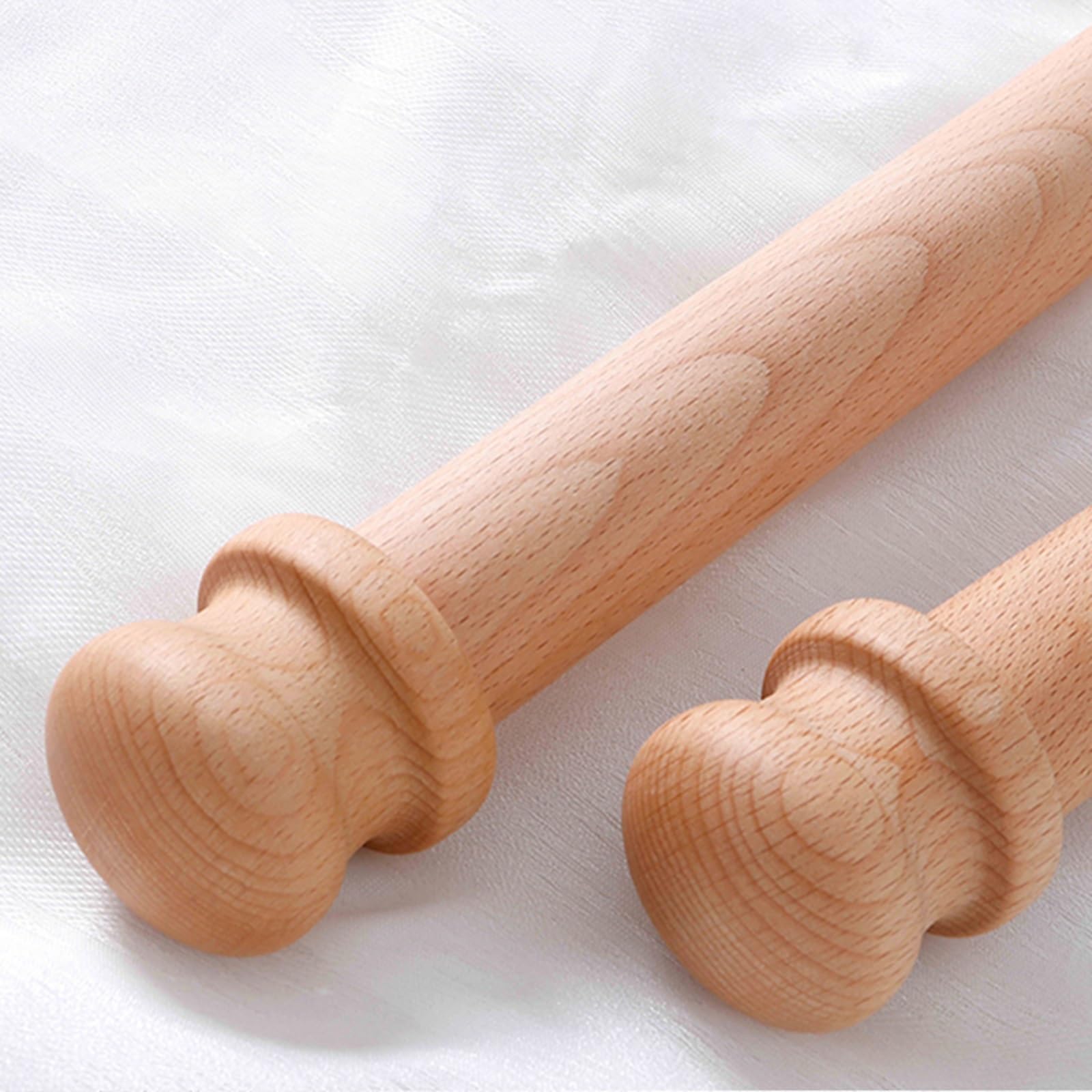 Bastone per tenda doppio, in legno massiccio con tappi, binario a T da 29 mm, lunghezza 320 cm, ideale per abbellire la decorazione di finestre interne