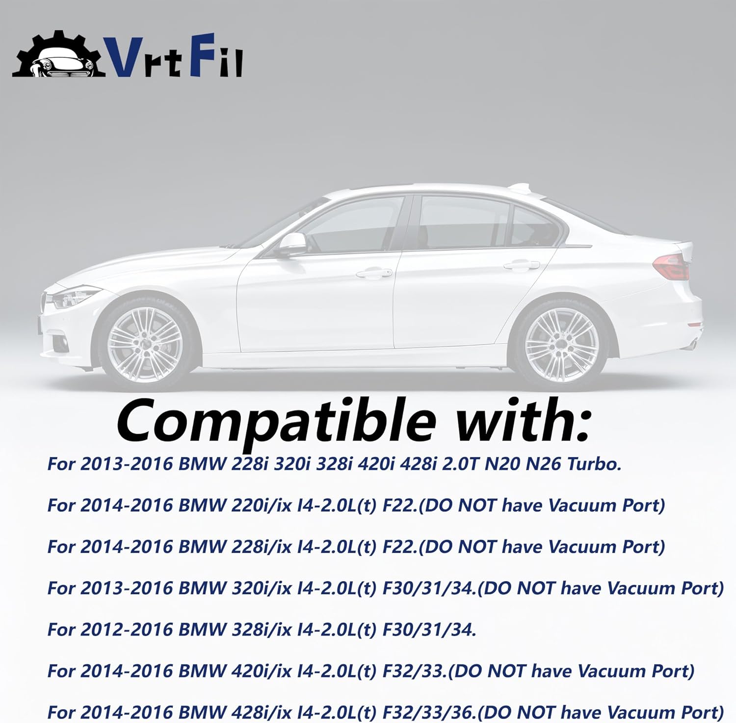 Horsepower & Torque Boost Cold Air Intake System Kit Compatible with BMW F30 2.0T 220i/228i/320i/328i/420i/428i 2012-2016