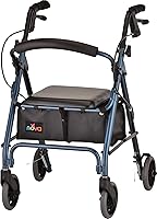 Vista 16 de Nova - Productos Médicos Get Go Petite Rolling Walker, caminador rodante pequeño - 13 libras., 4209CRD, Rojo, 1, 1