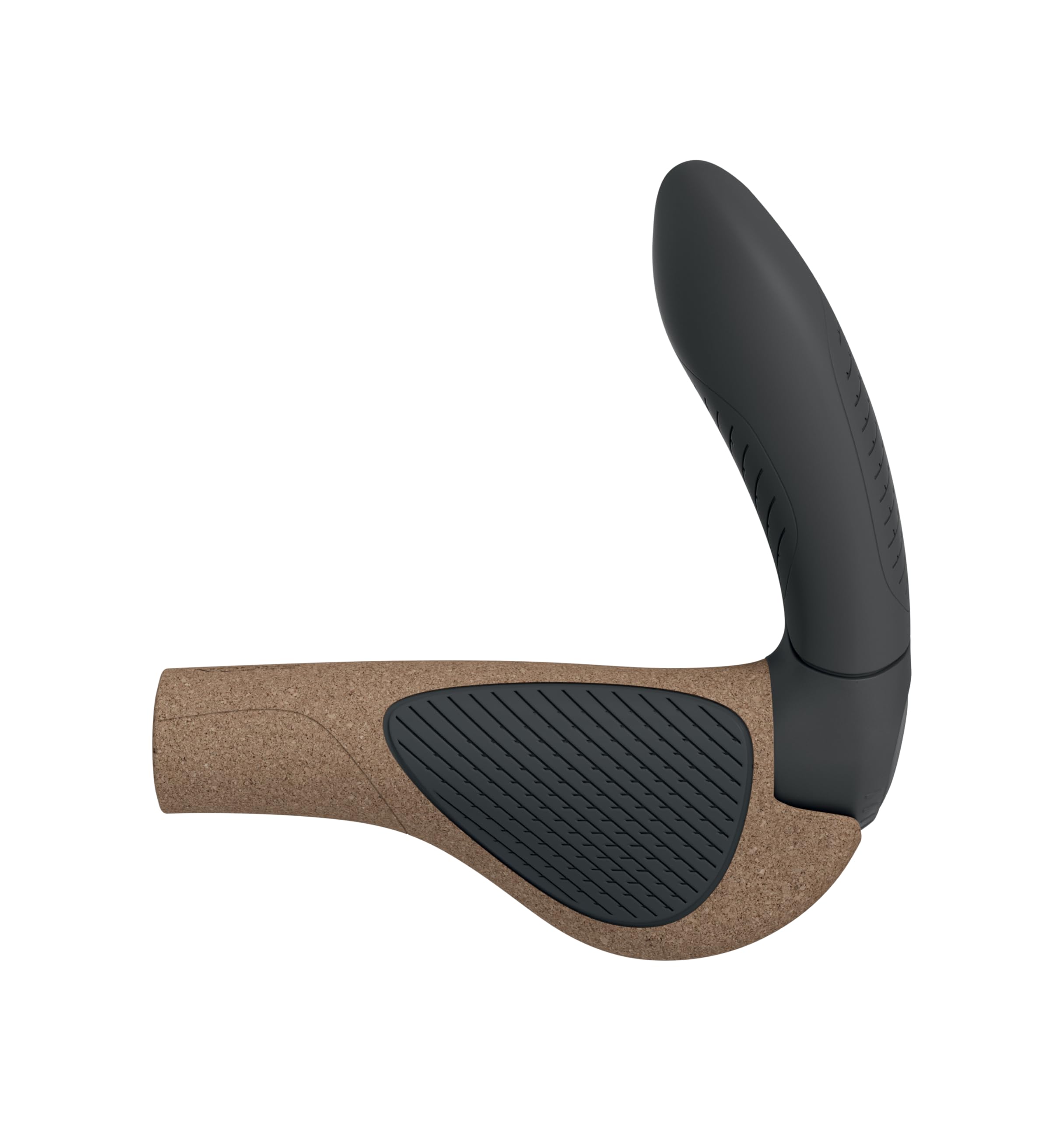 Ergon GP4 EVO Fahrradgriffe mit eingebauten Lenkerenden, Biokork, klein