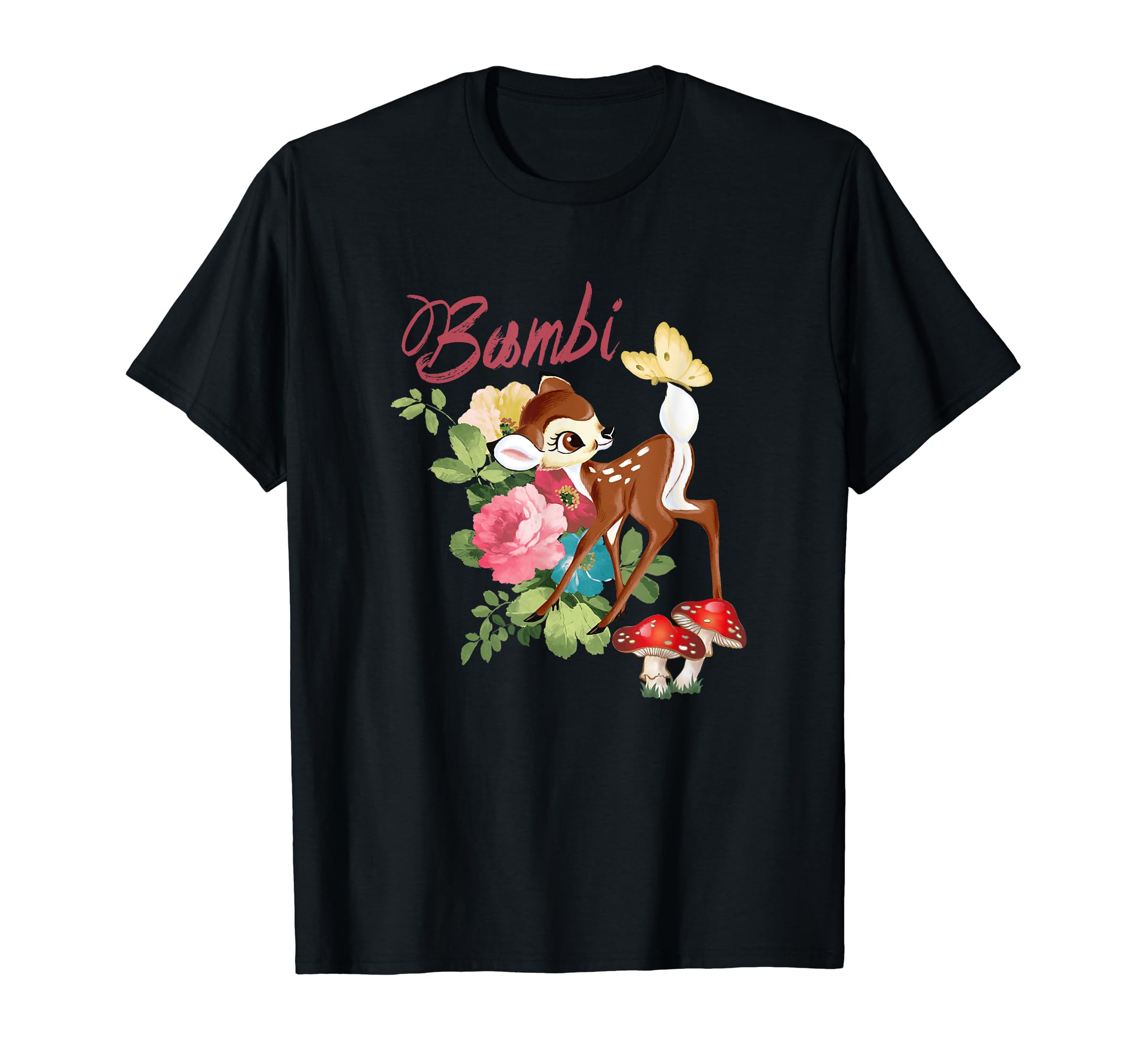 Disney Bambi Cute And Playful Watercolor Retro Portrait T-Shirt