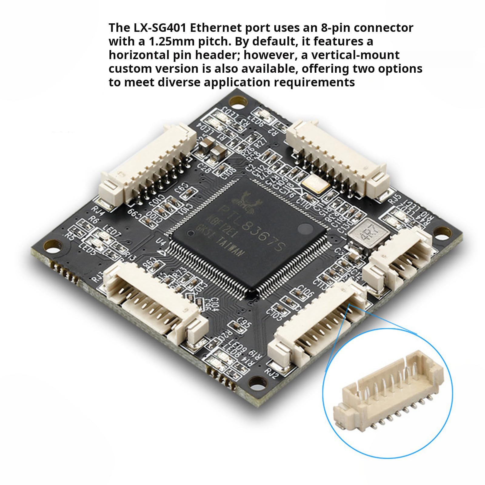 Modulo miniatura dei PWB degli commutatori di rete del porto 10/100/1000Mbps 4 per i sistemi embedded ed i commutatori di Gigabit Ethernet di espansione