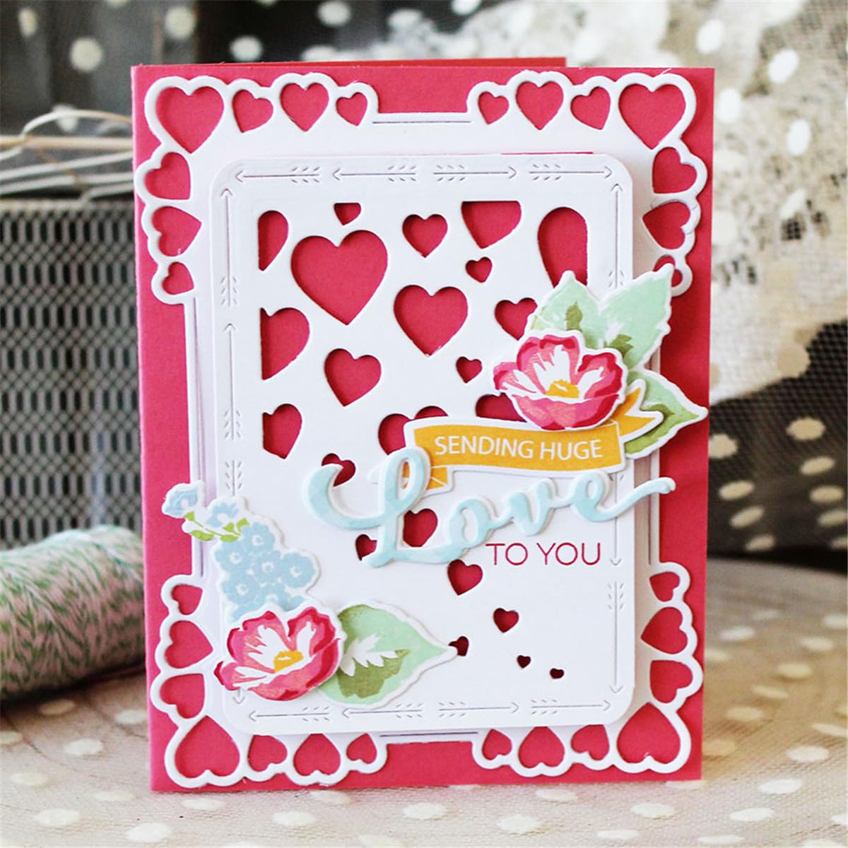 Metal Scrapbooking Dies - 3D Background Stencils -17