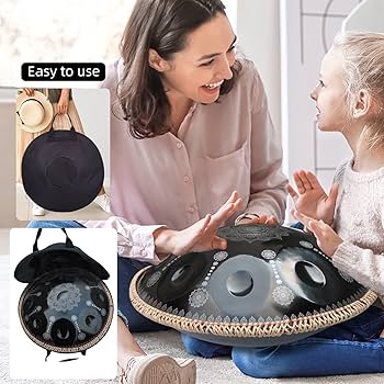 Amazon | 22インチ 10音符 D 短調432HZ 大人用 スチール ハンド