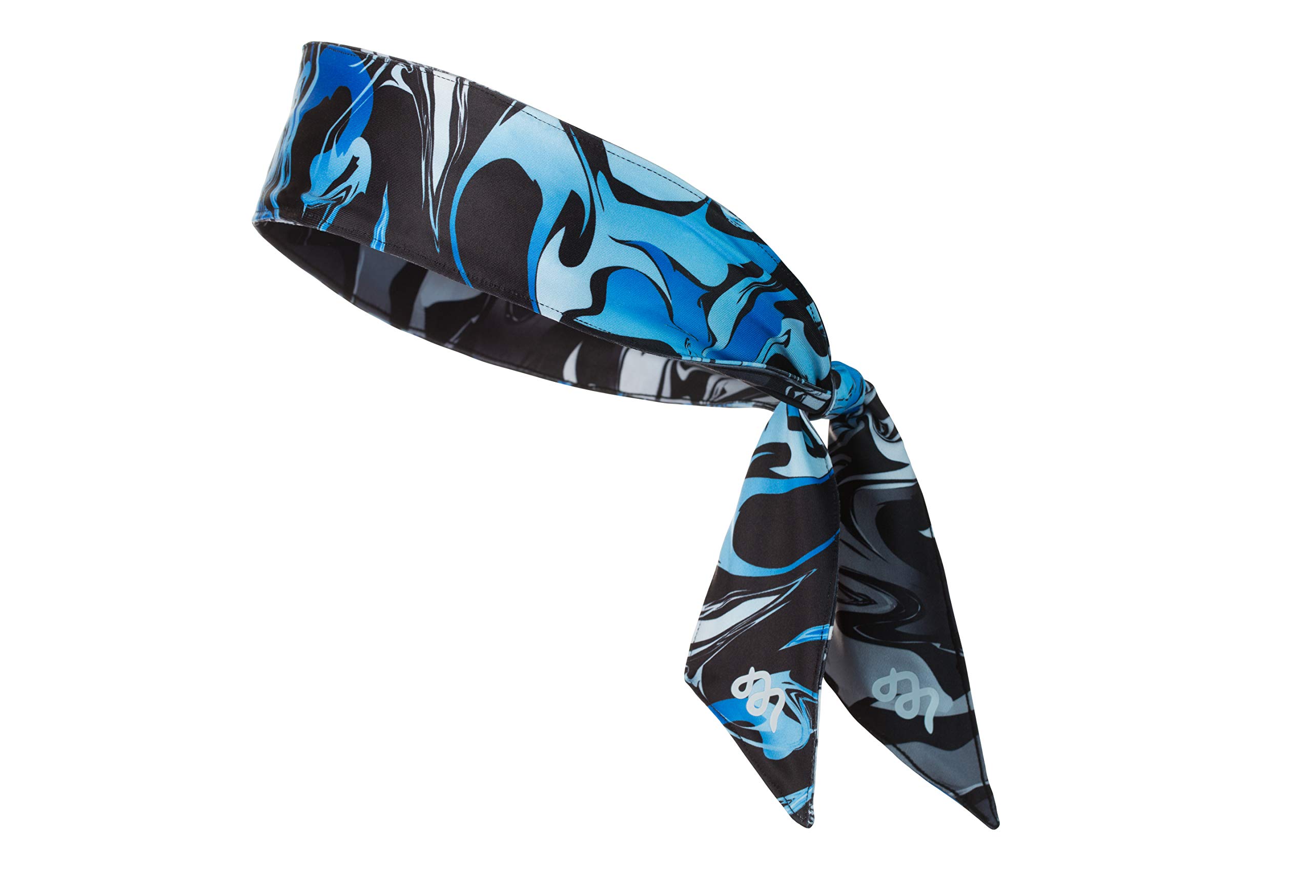 Mamba SportswearHead Tie Headband – Double-Sided Reversible Two Color Unisex Sweatband for Running, Crossfit, Tennis, Basketball & More - Moisture Wicking Stretch Fabric