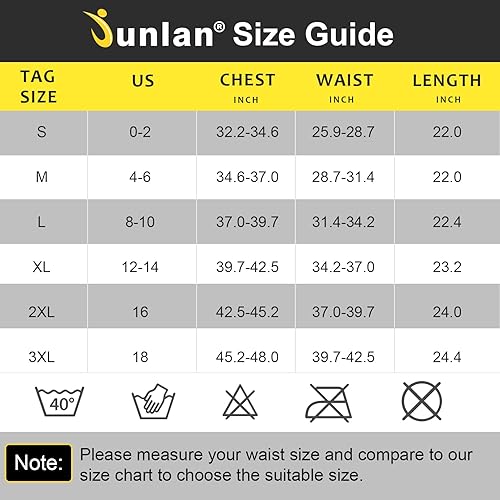 Miniatura 5 de Junlan Traje de sauna para mujer, chaleco de entrenamiento de cintura de neopreno con 3 cinturones reductores de cintura