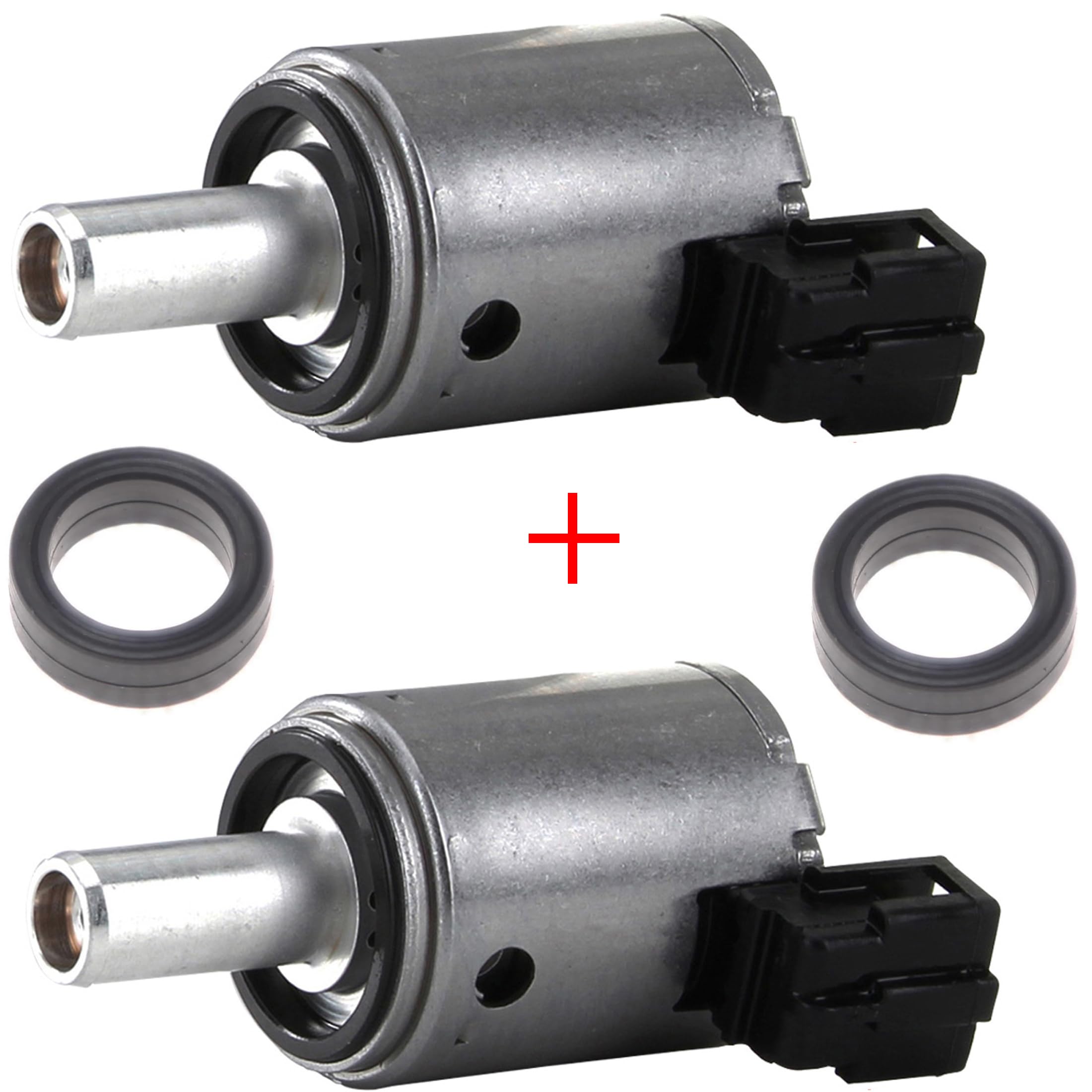 Partsline 2 Électrovannes de Boite de Vitesse Automatique (AL4, AT8) avec 2 Joints compatible avec C3, C4, C5, Xsara, 206, 207, 208, 306, 307, 308, 406, 407, 807, Clio, Kangoo, Mégane - 1607991280