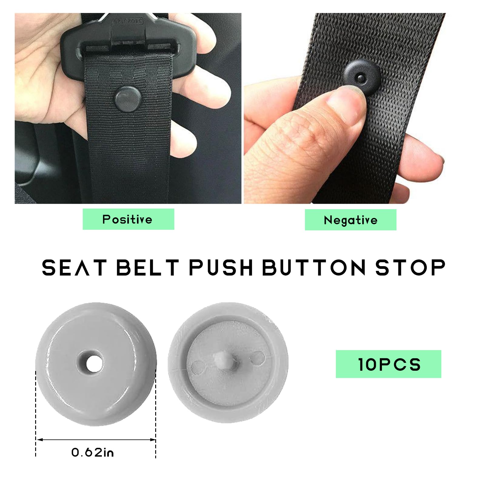 8 Sets Universal Fit Seatbelt Stopper Kit Seat Belt Stop | Desertcart