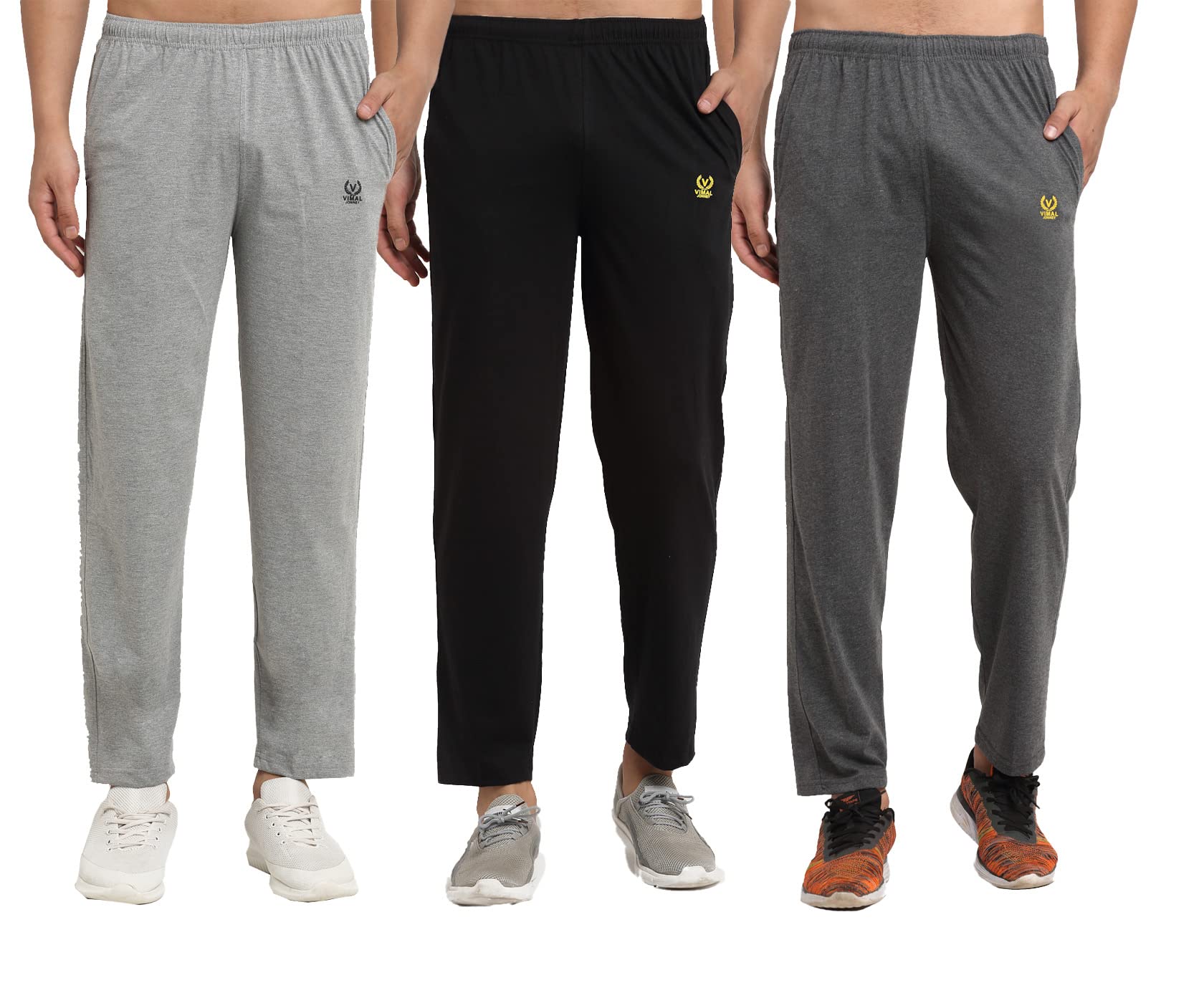 mack jonney Cotton Blended Regular Fit Trackpants for Men (Pack of 3)-D10_MLG_BLK_ANT_03-P-picture-42