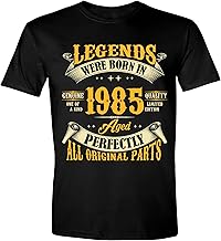40th Birthday Shirt for Men, Legends were Born in 1985, Vintage T Shirts for Men 40 Years Mens Birthday Gift Ideas