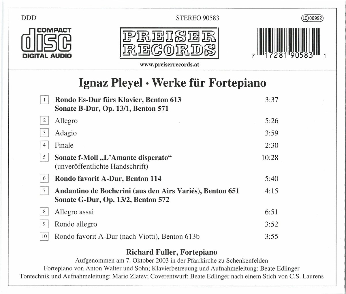 Music For Fortepiano