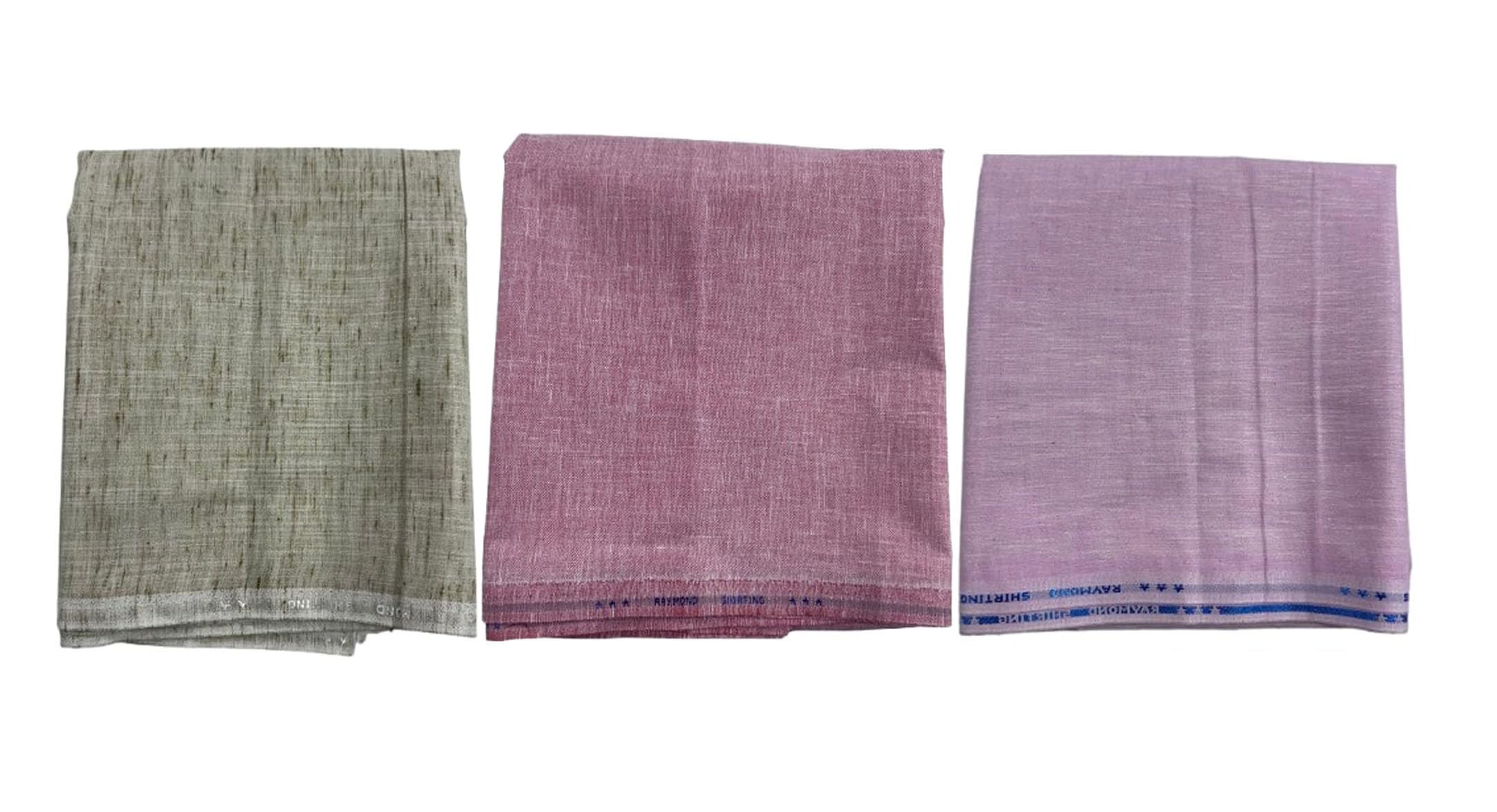 Pack of 3 Unstitched Shirt Fabric for Men – Premium Cotton Linen Blend, Lightweight & Breathable Material for Formal & Casual Wear-image-7