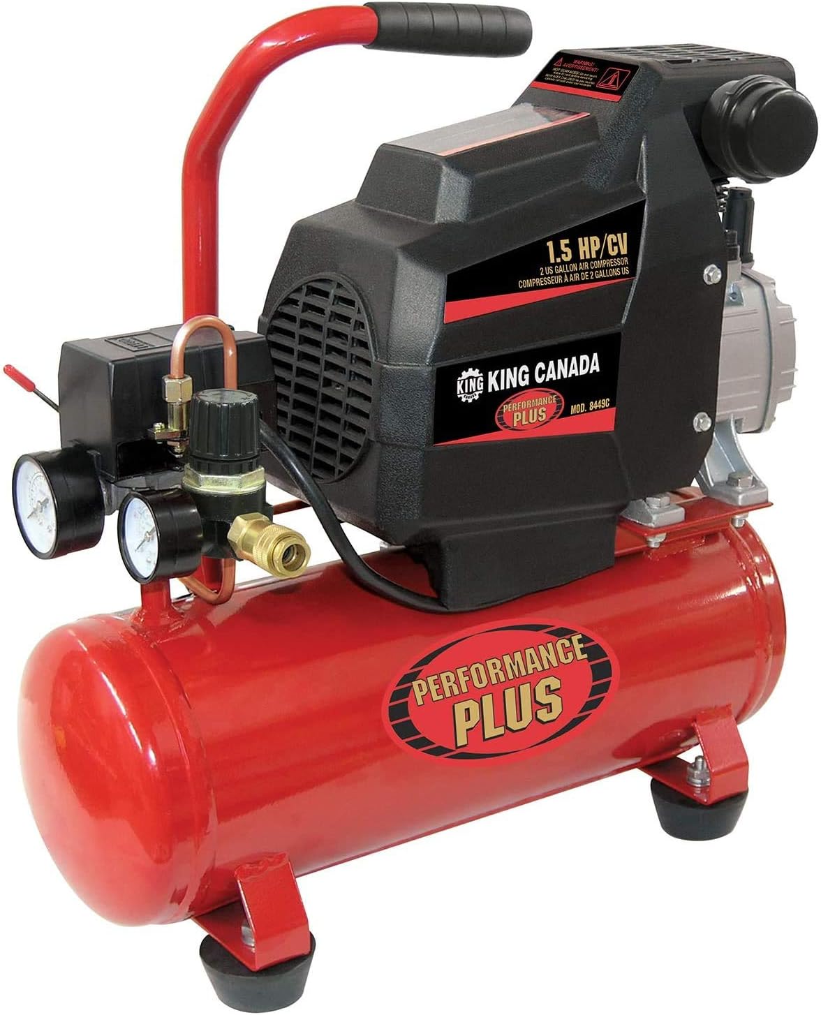 King Canada 8449N 1.5 HP Air Compressor main view