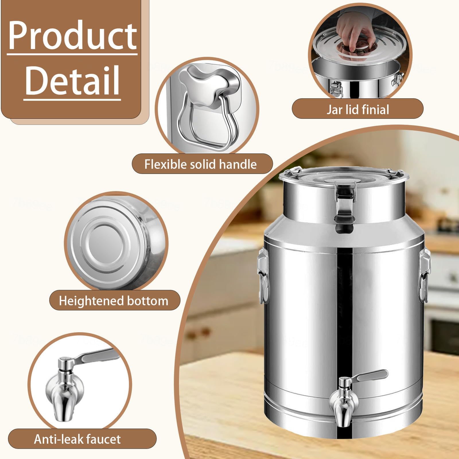 getränkespender mit zapfhahn edelstahl wasserkanister metall,A-35L | Perfekt für Picknick, Hinterhof Versammlung, kalten Brautee, Fruchtpunch Lagerung Robuste Konstruktion aus Edelstahl,A-35L