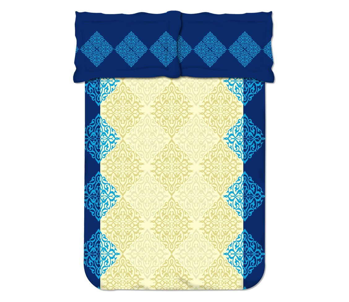 Buy Bombay Dyeing Coral Vine Double Bed Linen Set 229 x 254 cm (1000059047006) Online at Low