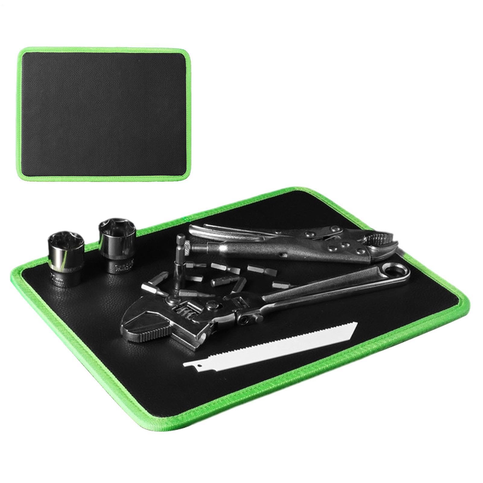 Tappetino Magnetico Per Attrezzi 32,3 x 24,9 x 0,7 cm Organizer Flessibile | Tappetino Magnetico Per Tavolo Scrivania Progetti Elettronica Costruzione Auto Riparazione Officina Garage