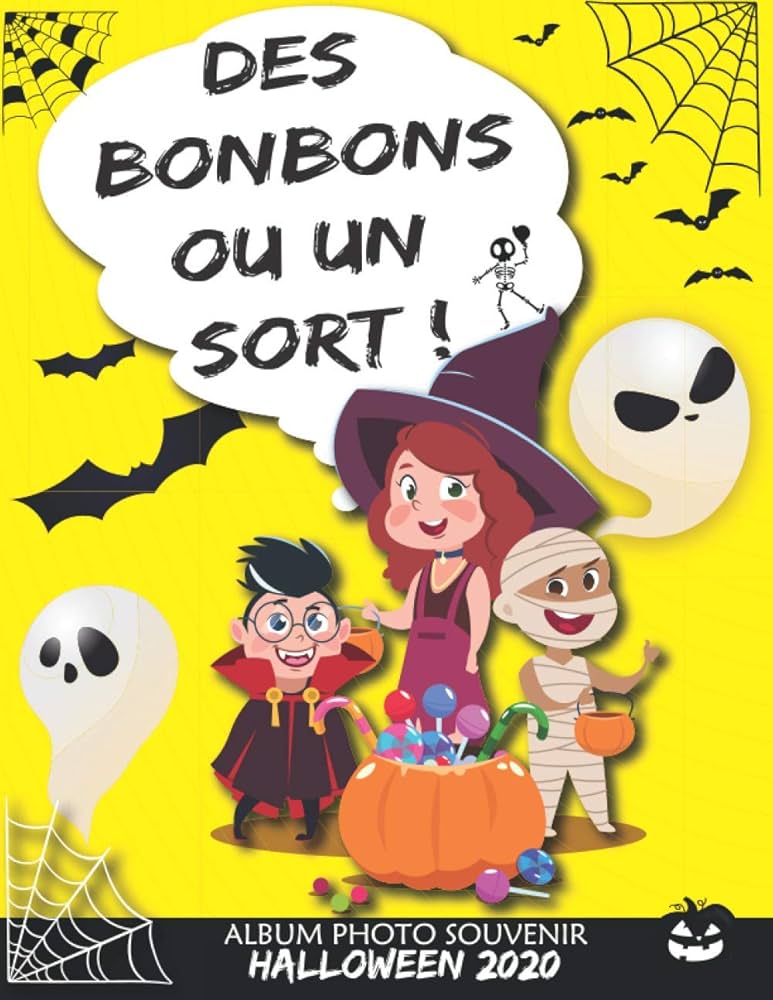 Des bonbons ou un sort !: Votre album photo souvenir d'Halloween 2020 à personnaliser | 21,59 x 27,94 cm |60 pages : Mes souvenirs en photos: Amazon.fr: Livres