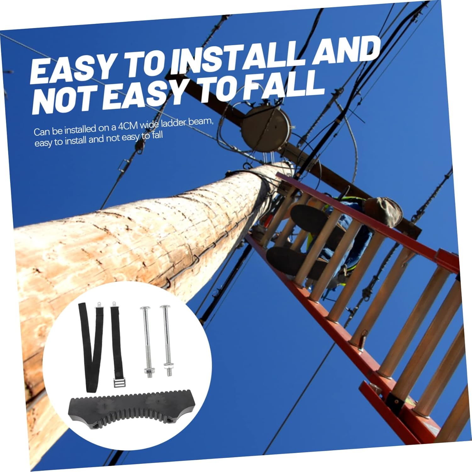 NUOBESTY Ladder Stabilizer Ladder Leveler Feet Slip Washer Telescopic Protection Accessories