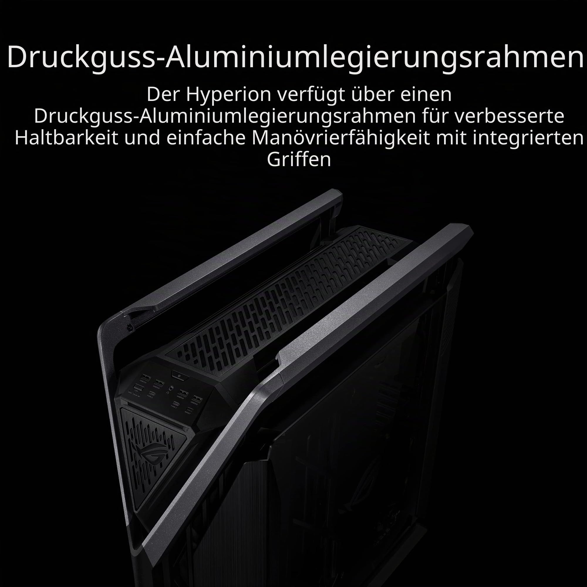Asus ROG Hyperion GR701 E-ATX RGB Gaming Gehäuse (420 mm Dual-Radiator-Unterstützung – Bild 8