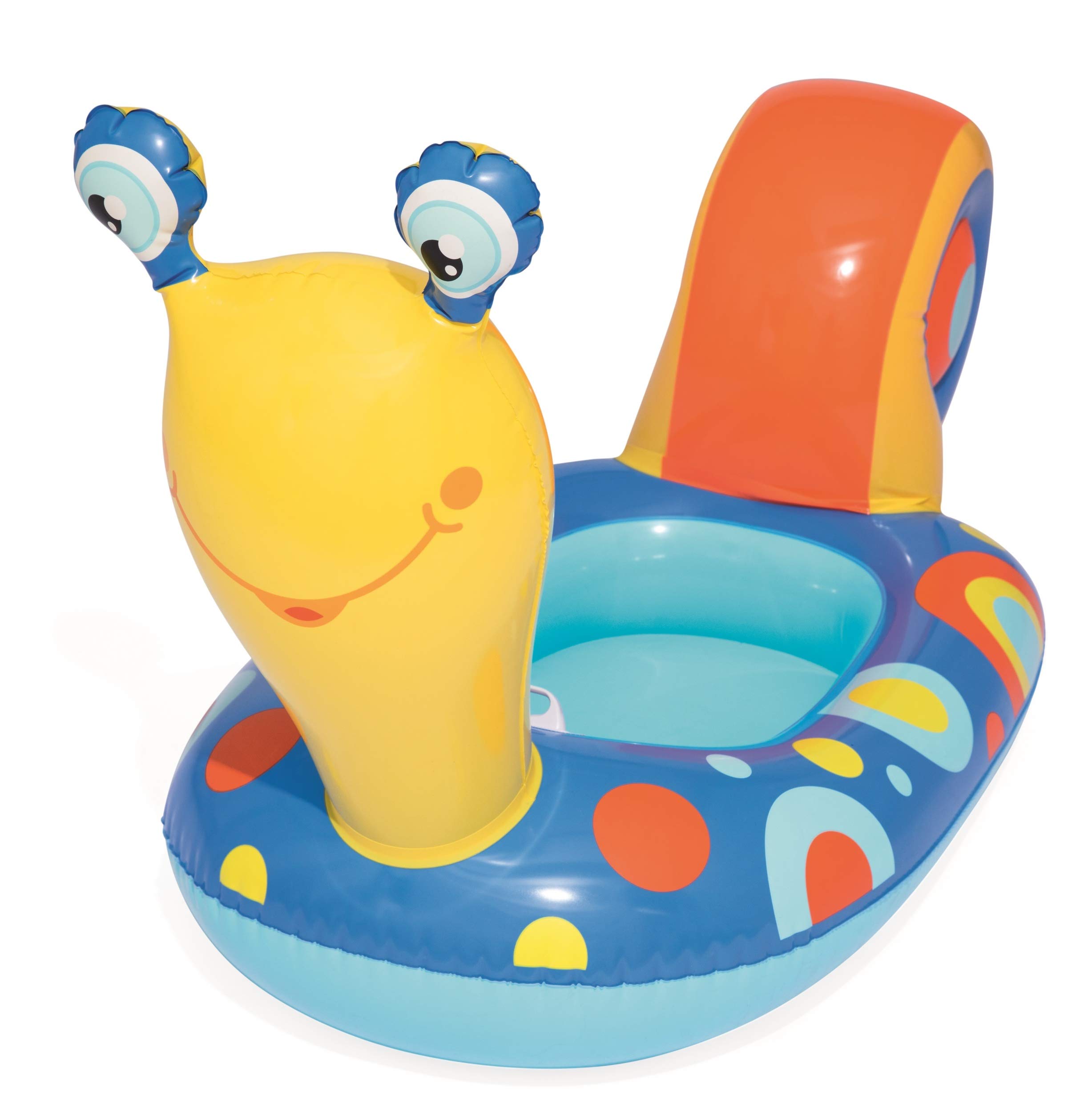 Bestway 34102 - Canotto Lumaca con Maniglia, 163 x 76 cm, Blu/Giallo