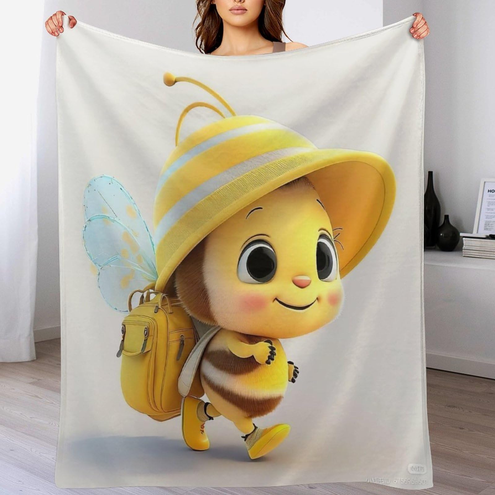 Couverture Polaire Légère Abeille Mignonne : Ne Souffrez Plus Du Froid Sur Votre Sofa Cet Hiver