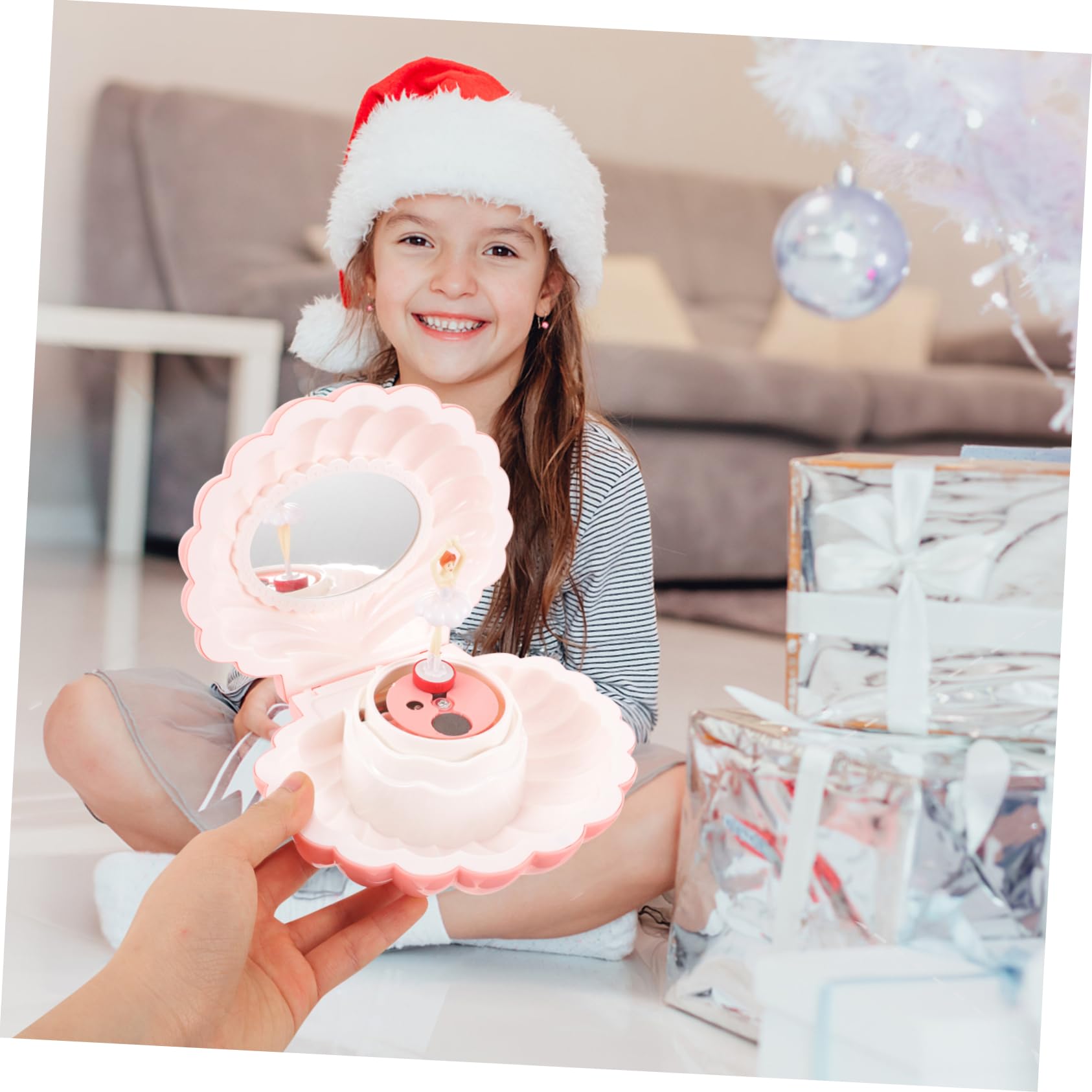 金属製 シェル型　貝殻　オルゴール　銀色 シェル型 貝殻 オルゴール 銀色