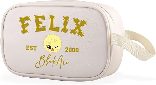 WCGXKO Korean Pop Gift Music Group Merch Boys Group Est 2000 BbokAri Clear Makeup Bag Korean Music Lover Gift 2000BbokAri Cbag