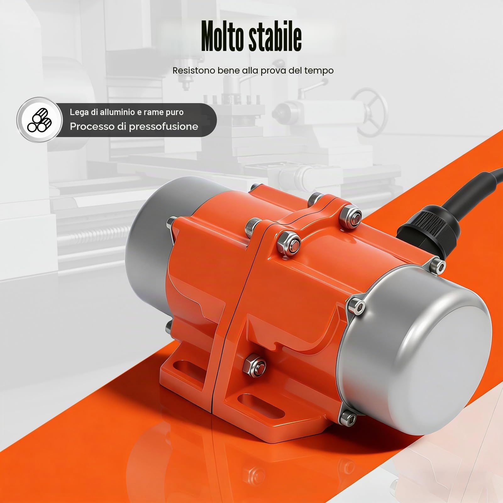 Motore a vibrazione con regolatore di velocità, 100 W, 220 V, vibratore elettrico, 3000 giri/min, motore multiuso, vibratore a basso rumore, motore vibrante per minerari, metallurgia, carbone