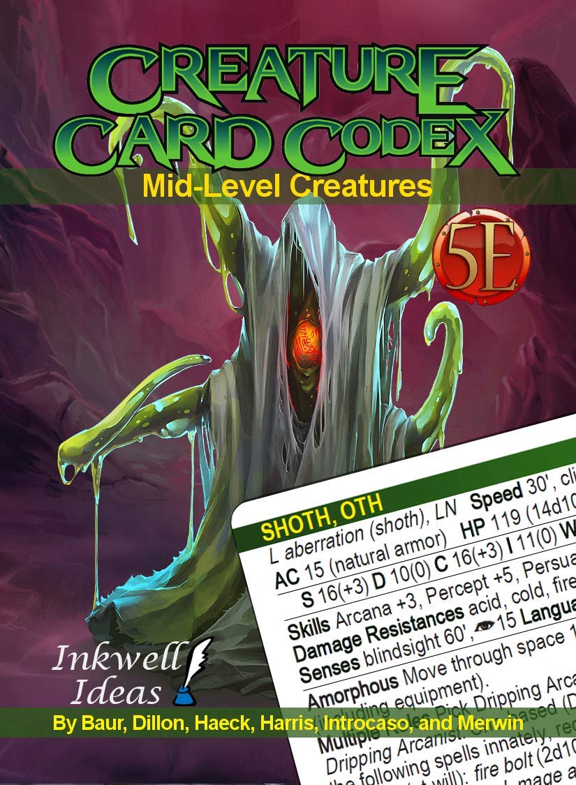 Inkwell Ideas Creature Card Codex: Mid-Level Creatures