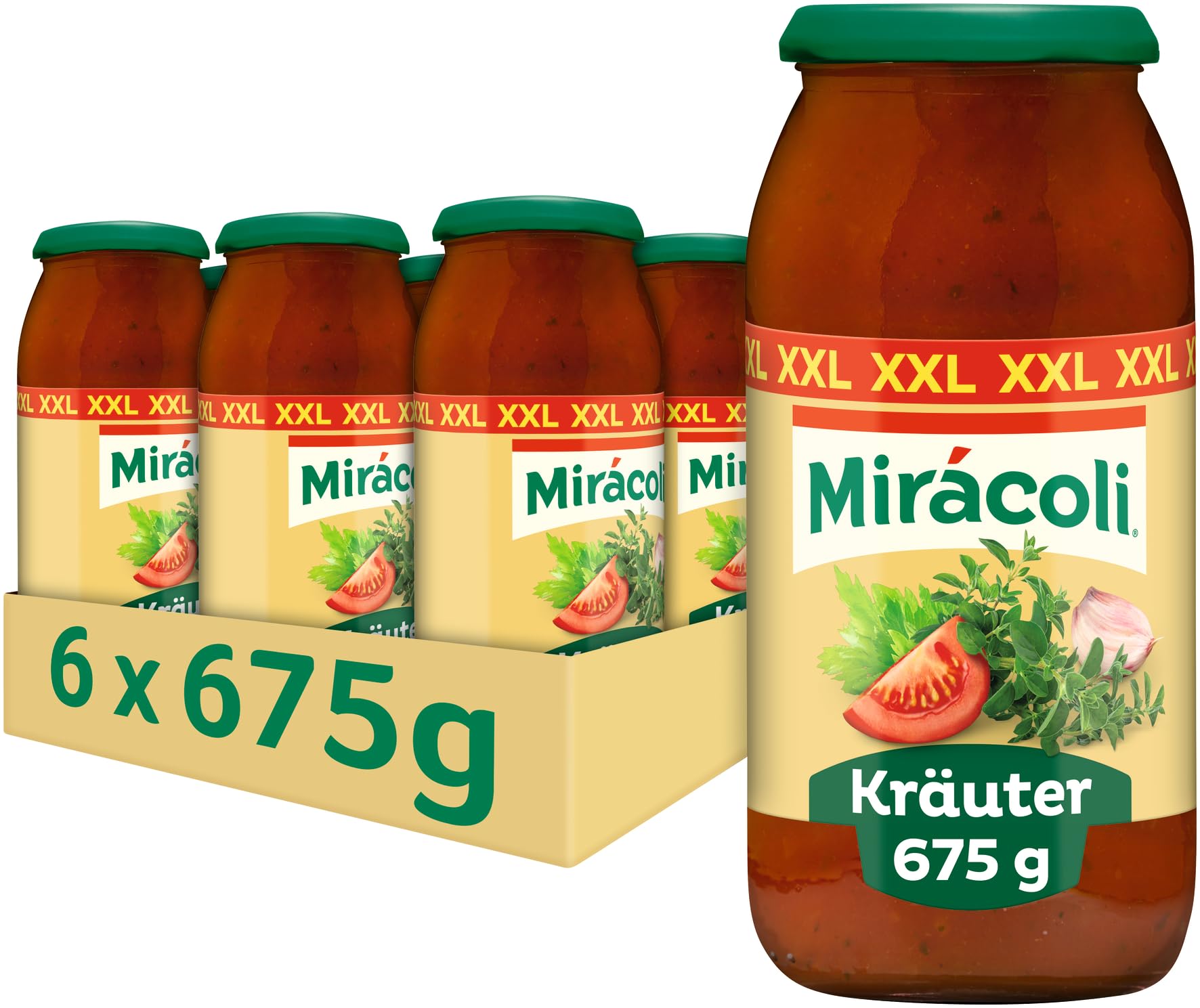 MIRACOLI™ Pasta Sauce Kräuter, 6 Gläser (6 x 675g)