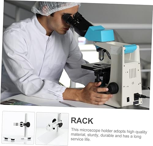 Miniatura 7 de Homoyoyo Microscopio Digital 2pcs Microscope Stand Adjustable Base Camera Stand Aluminum Alloy Desktop Microscope Lifting Stand
