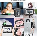 ULANZI Smartphone Video Rig avec lumière de son, Stabilisateur portable portable pour la réalisation de films, Live Stream, TikTok, YouTube Enregistrement - 8500K La lumière de soi, 8000mAh Batterie intégrée