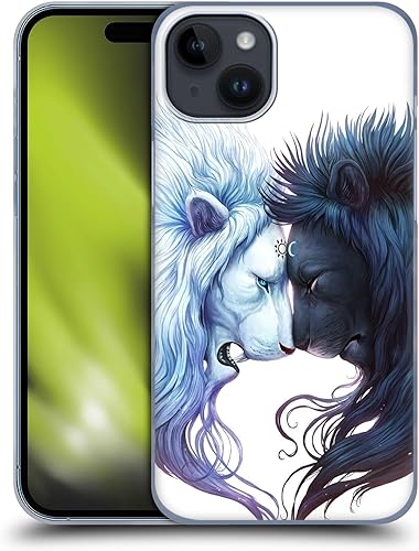 Miniatura 8 de Head Case Designs Officially Licensed Jonas JoJoesArt Jödicke Yin Yang Wolves Creatures Hard Back Case Compatible with Apple iPhone 15 Plus
