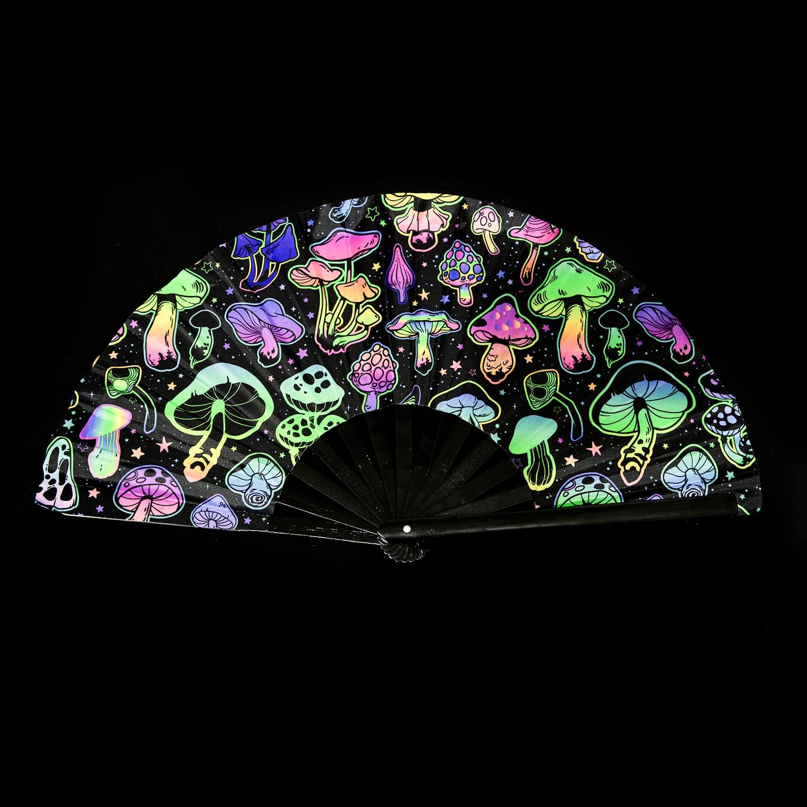 Abanico de mano Rave de bambú plegable estilo chino para fiestas, bailes y regalos