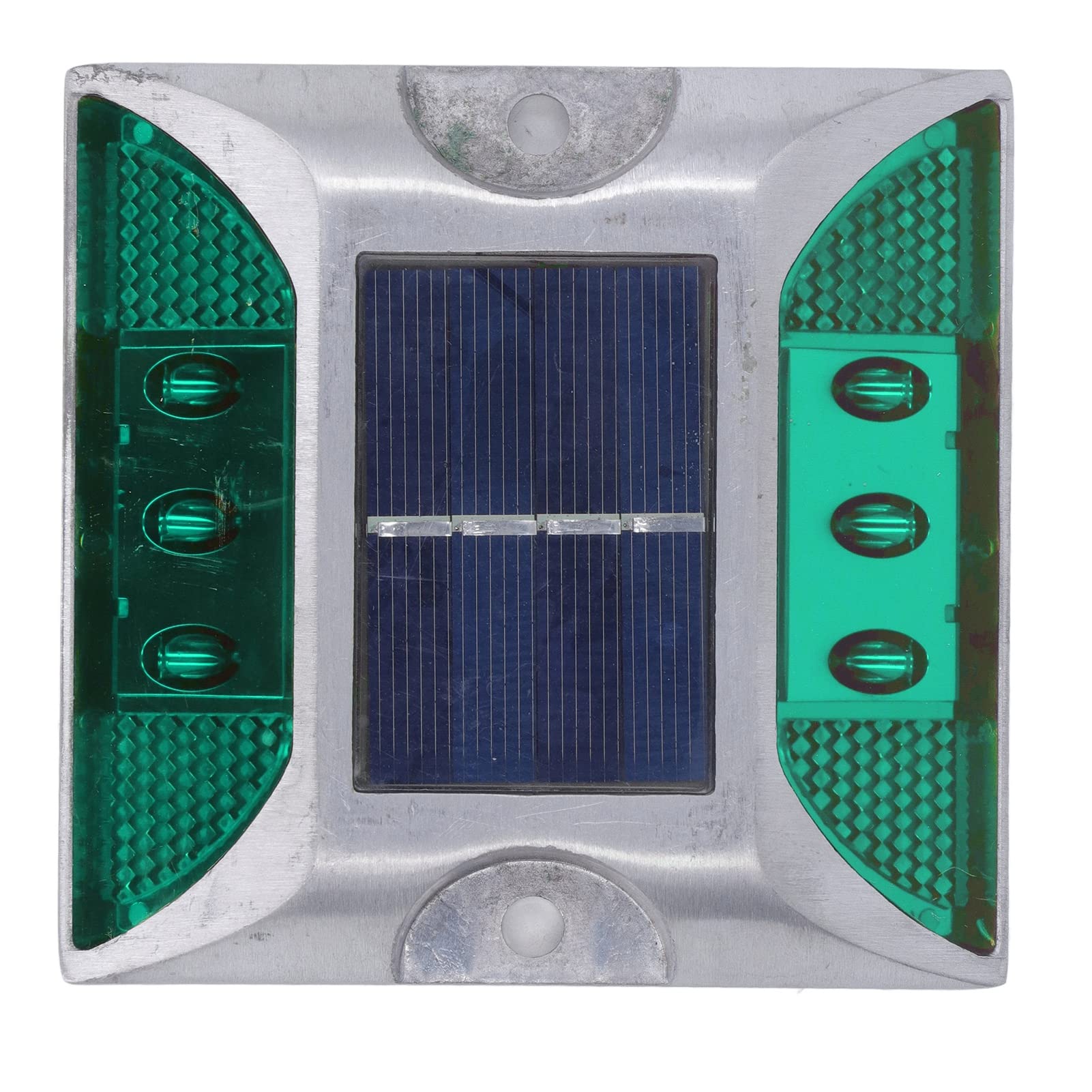 Lampe Solaire de Pont en Alliage d'Aluminium, Goujon de Route Solaire étanche avec Panneau Silicium Monocristallin pour Trottoir
