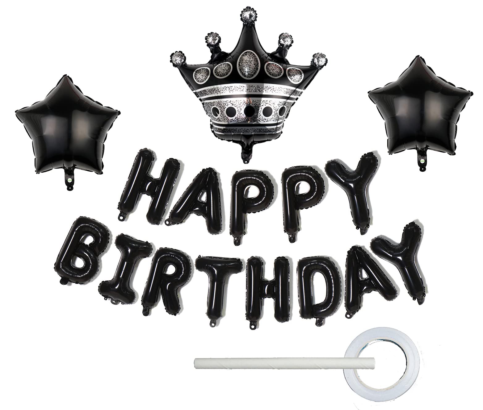 Photo 1 of Happy Birthday Balloons- chrome