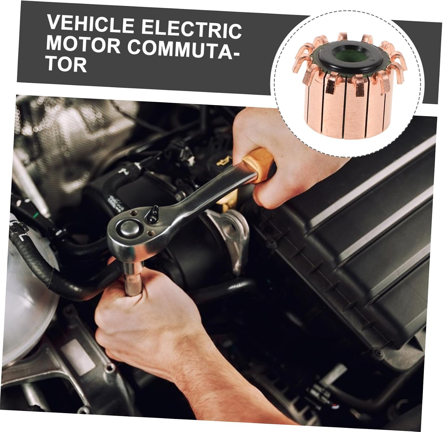 Car DC Motor Commutator Replacement Part for Automotive Electric Motor Compatible Vehicle Accessories and Maintenance Sturdy Auto Supplies for Repairs