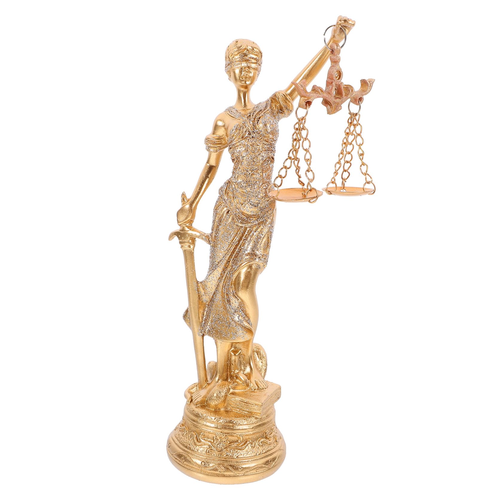 Statue Justice pour cabinet d'avocat : décoration de bureau élégante et classique