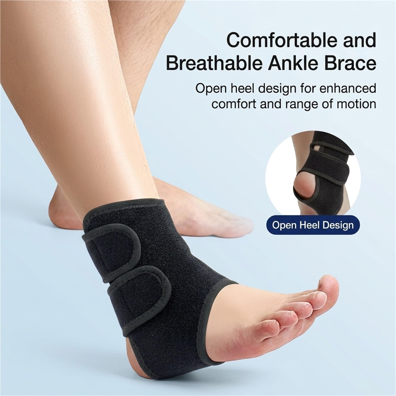 Generisch Kompressions-Sprunggelenkbandage, für Sport und tägliches Gehen, mit atmungsaktivem Stoff, Modell CJDW1081