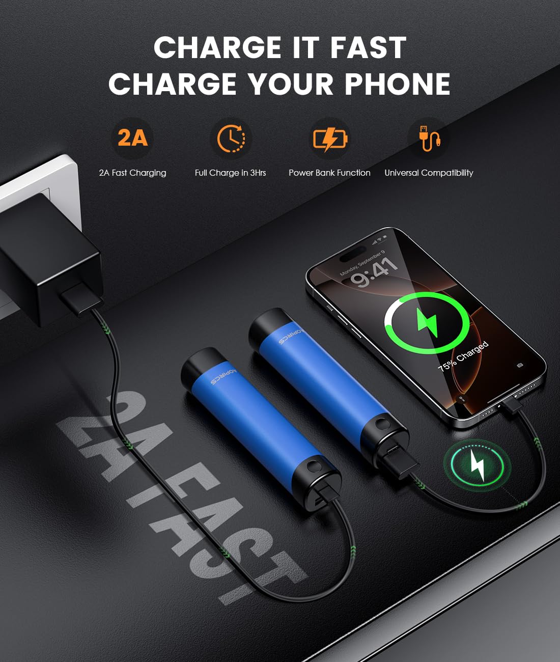 PLAMGLOW, scaldamani ricaricabili, scaldino elettrico tascabile, riscaldamento a 360°, 2 x 5000 mAh, 18 ore di durata, 3 impostazioni, accessori essenziali per campeggio, attrezzatura da